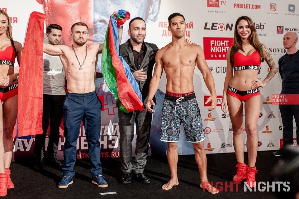 FIGHT NIGHTS GLOBAL 64. Weigh-In results