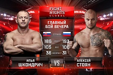 Турнир FIGHT NIGHTS GLOBAL 49 в Словакии возглавит бой Илья Шкондрич vs. Алексей Стоян