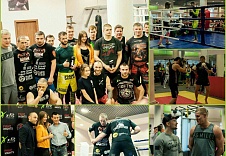 Участники турнира FIGHT NIGHTS GLOBAL 46 провели открытую тренировку на базе фитнес-клуба X-fit Монарх.