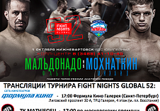 Трансляции турнира FIGHT NIGHTS GLOBAL 52: Мохнаткин vs. Мальдонадо