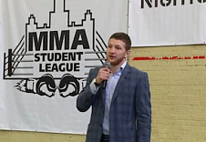 Боец FN Team Владимир Минеев принял участие в церемонии открытия турнира Студенческой лиги ММА 